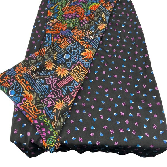 Vintage Units Tropical Print Tank & Matching Wrap Skirt Set Large 100% Rayon - Picture 8 of 13